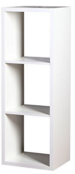 Mirjan24 Bücherregal Sensi R1, Standregal Fächer, Raumteiler, Dekoregal, Universal Regal, Aktenregal, Aufbewahrung, Medienregal, Medienschrank (Weiß Molet)