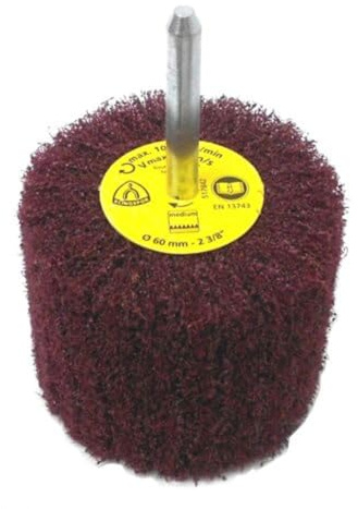 Klingspor NFS 600 Fächerschleifer/Lamellenschleifer | 60 x 50 mm (Schaftdurchmesser: 6 mm) | 1 Stück | Körnung: medium (P120) / mittel