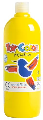Toy Color Tempera Paint | Yellow | 1000 ml | Washable Paints for Kids | Poster Paint