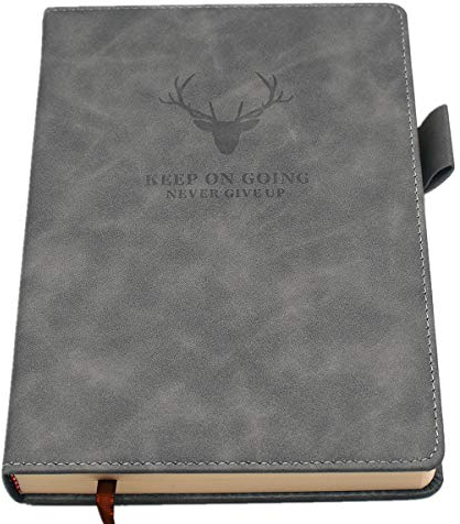 Earning Power Notizbuch A5 liniert,Hardcover Tagebuch Mit 360 Seiten Und 80gsm Premium-Papier. Für Notizen, Planung, Studium, Reisen, Zeichnungen, Skizzen Und Projekte（grey）