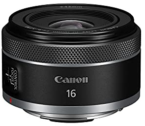 Canon RF16mm F2.8 STM Lens, Ultra Wide-Angle, Fixed Focal Length Prime Lens, Compatible with EOS R Series Mirrorless Cameras, Black