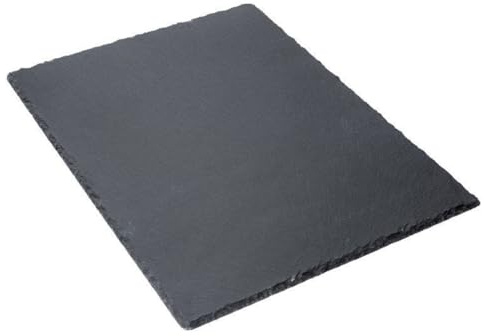 Sandra Rich GmbH Schiefer-Servierplatte. 40x30 cm. Schieferplatte Serviertafel Serviertablett Servierteller Käseplatte