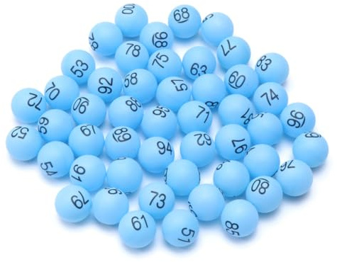GOOHOCHY 100 Stück Lotteriebälle Augapfel Pong Bälle Bunte Tennisbälle Nummerierte Tennisbälle Bingo-Pommes Anzahl Der Bälle