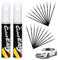 Lápiz de Retoque,Pintura Retocar Arañazos Coche,Pluma Retoque del Coche,Bolígrafo Reparador Arañazos Coche,Rotulador Arañazos Coche,Reparación Arañazos Coche (Blancos 2pcs + hisopos de algodón 20pcs)