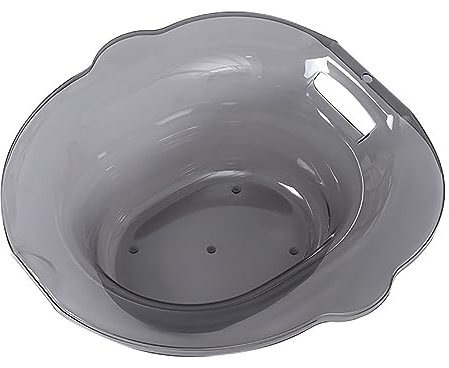 Sitzbad für die Pflege nach der Geburt, Sitzbad für den Toilettensitz, Vaginal-Dampfwanne für Hämorrhoiden und Pflege nach der Geburt, passend für die meisten Toilettenformen, Weiß, 39 x 40 cm (g