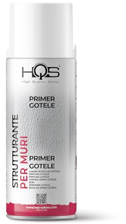 HQS Sprühfarbe, 400 ml, einheitlich, strukturierend, für Wände, Weiß (12)