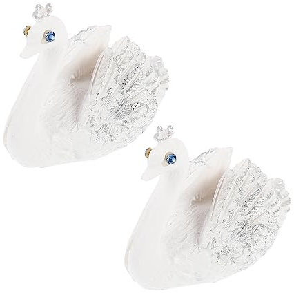 VILLFUL Tischkarten-clip in Schwanenform 2 Stück Tischnummernhalter Robustes Harz Elegant Für Hochzeit Küche Wohnzimmer