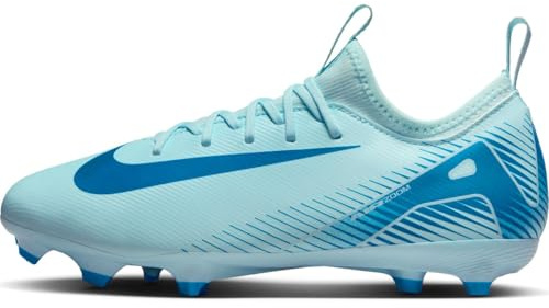 NIKE Unisex Barn Zoom Vapor 16 Academy Fg/Mg fotbollssko, Glacier blå blå omloppsbana, 35.5 EU