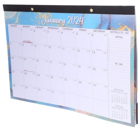 SEWACC Hängender Kalender 2024 Englische Version Büro Zu Hause Täglichen Gebrauch Dekorativer Wandkalender