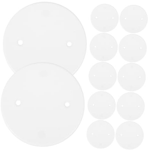 Housoutil 60pcs Octagonal Cover Outlet Covers Ceiling Blank Plate Round Blanking Plate in Material