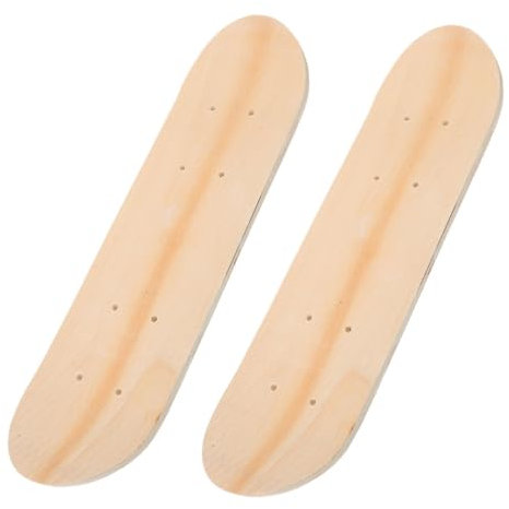 Toyvian 2 Stück Holz Skateboard Selbstgemacht Graffiti Decks Doppelseitig Bemalbar Skateboard Holzdeck Blanko Für Kinder Kunstprojekte Kindergarten Geschenk