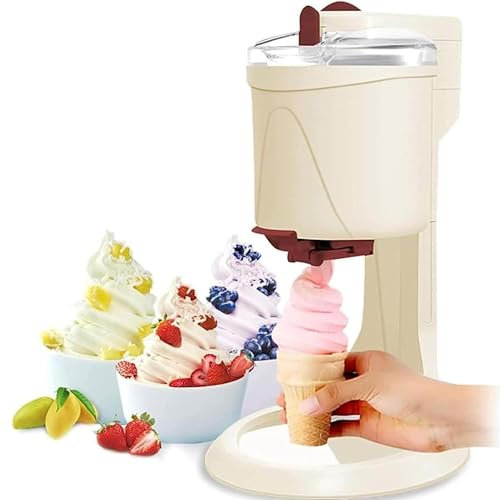 Máquina para Hacer Helados de Servicio Suave, Máquina para Hacer Helados en Casa, Máquina para Hacer Helados Yogurt Mr Whippy, para Cocina Casera DIY Fast