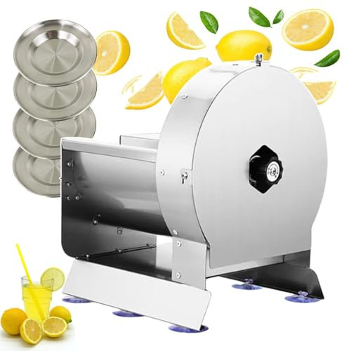 forplubossmmp Affettatrice Elettrica E Manuale per Verdure 2 in 1 / Macchina Tritaverdure Commerciale per Verdure/Coltelli E Affettatrici Elettriche/Affettatrice Professionale per Insalate,Round