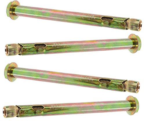 Veemoon 4stücke Knurled Anchor Set Kohlenstoffstahl Für Massive Betonbefestigungen Hochwertige Drop- Mit Schrauben Und Unterlegscheiben Installieren