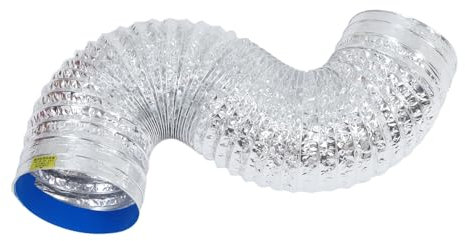 DIYEAH Range Hood Exhaust Pipe Flexible Aluminum Foil for Kitchen Ventilation Adjustable Removal Cooling Heating
