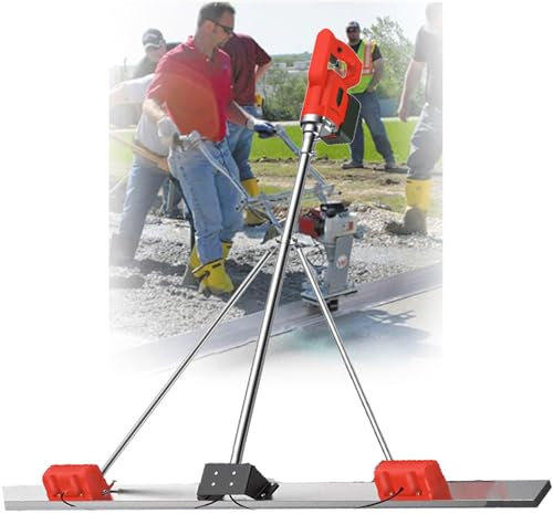 Kit Vibrante per massetto in calcestruzzo Raschietto elettrico per calcestruzzo, utensile per la finitura del calcestruzzo, kit vibratore per massetto per calcestruzzo senza fili commerciale
