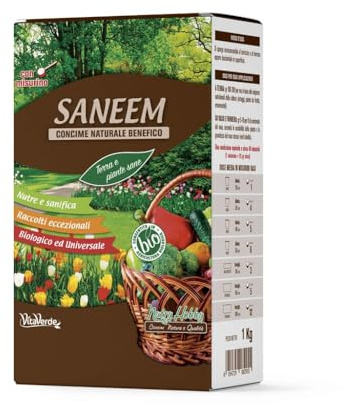 SANEEM 4-5-12 VITAVERDE - CONCIME BIOLOGICO SANIFICANTE PER ORTO E FRUTTA (Kg 1)