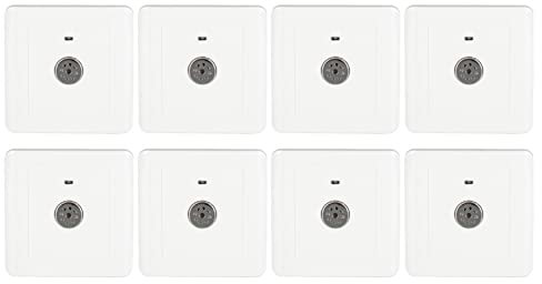 Concealed Sound Control Switch Light Control Panel Smart Voice Activated Energy Saving Delay Switch For Home Office Hotel Modern Style White Plastic 85x85mm 8pcs