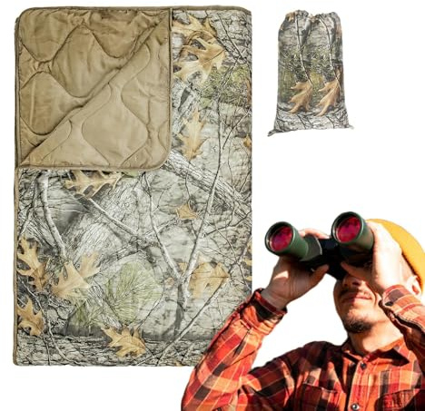 Couverture de | Couette extérieure effilochable étanche à travers le vent | Couverture de voyage pliable légère pour camping, randonnée, stade, avion, pique-nique - équipement de camping compact