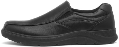 Hobos Mens Black Slip On Wide Fit Shoe - Size 9 UK - Black