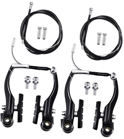 CRDARAAV Mountainbikes V-bromsar set fram och bak kabelbromsar kablar cykelbroms