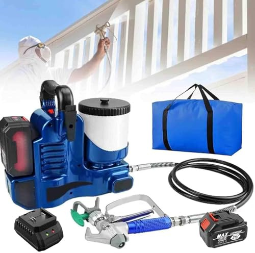 Pulverizador de Pintura sin Aire 500W, Máquina de Pintar a Alta Presión - 1.1L/min, para Paredes, Casas y Vallas - Equipo Profesional con Tecnología Sin Aire