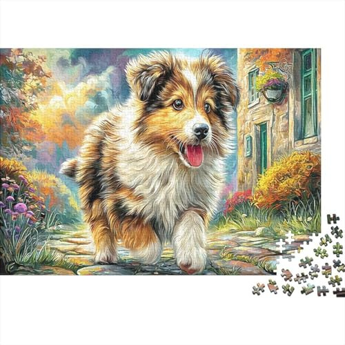Puzzle 1000 pièces Carton Extra Épais Border Collie (57)_2, Sheltie et Portrait, pour Adultes, Jeu de Puzzle Difficile Entraînement Cérébral, Tendance, 38x26cm/1000pcs