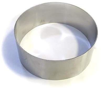 Rasakraft Round Steel Ring Cake Cut Outs Pizza Base Cutter, 6 inch