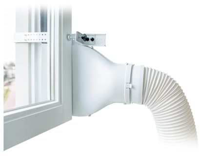Eurom Window Way Out - Joint de fenêtre pour climatiseurs mobiles - Adaptateur d'accessoires pour votre climatiseur mobile - Hot Air Stop - Ajustement universel - Installation rapide (blanc 2.0)