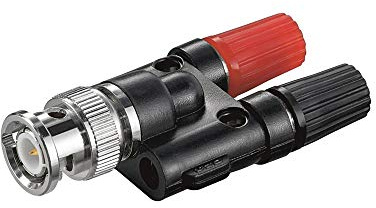 Goobay 11401-GB BNC hane till 2x 4 mm banan hona ljudadapter