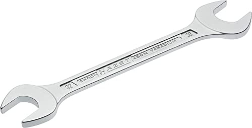 HAZET 450N-32X36 343.2 mm Hexagon Profile Double Open-End Wrench - Chrome-Plated