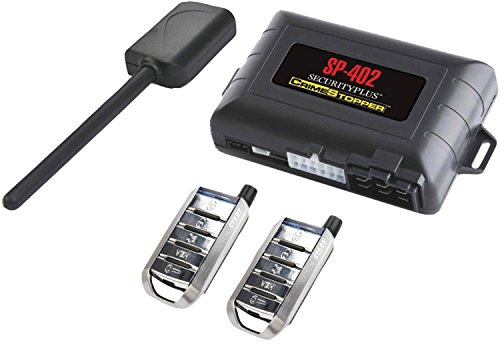 Crimestopper SP-402 Car Alarm with Remote Start, Keyless Entry and Engine Disable,Black