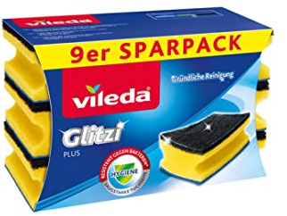 Vileda Topfreiniger, Schaum, Blau, 9er Pack