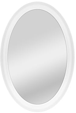 MCS 20458 Wandspiegel oval 53,3 x 78,9 cm weiß