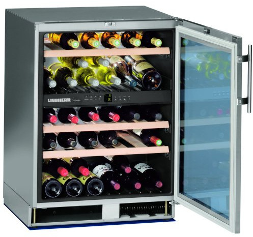 Liebherr PAL - UWTes 1672 Vinidor Weinkühlschrank (Einbau) / B / 87 cm / 34 flaschen Kühlteil/Bei Störung: akustisches und optisches Signal
