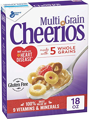 Multi Grain Cheerios Cereal, 18 Ounce (Pack of 2)