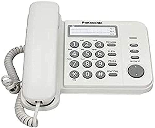 Panasonic-KX-TS520-Telefono Cordless DECT, Desk/Wall, Nero, Girevole)