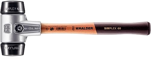 Halder 3102060 Simplex Rubber Soft-Face Mallet, Multi-Colour, 60 mm