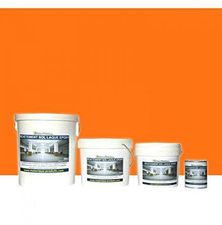 MATPRO - Peinture Laque Epoxy Sol & Mur - Sans Solvant, Auto-Lissant - pour Supports Intérieurs Horizontaux, Travaux Neufs/Réparation - Miroir Orange - 1Kg