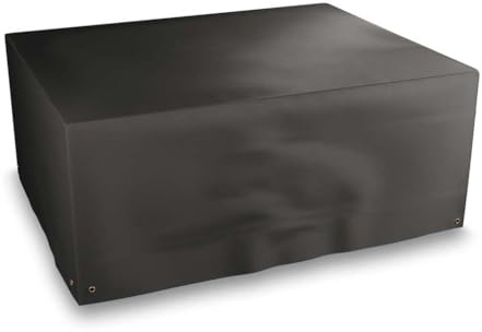 Bosmere Master Range Rectangular Patio Set Cover-4/6 seat, Black, 210x110x80 cm