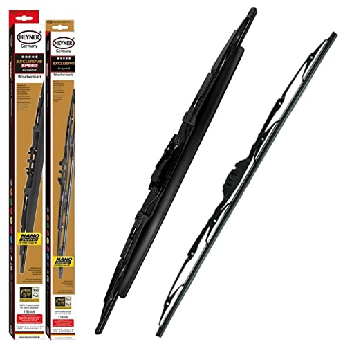 Heyner Exclusive Wiper Blades For Vauxhall Zafira 1999-2005 Spoiler Windscreen Wiper Replacement Front Set 2422 HS2422H