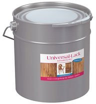 Universal-Holzlack 2,50 l Dose Farbe: farblos-neutral inkl. Pinsel von E-Com24