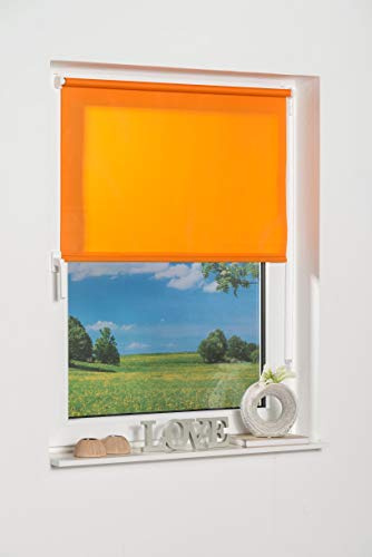 K-home Klemmfix Mini Store 50150 (B:H) Orange Lumière du Jour, Polyester, 50 x 150