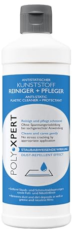 PolyXpert Antistatischer Kunststoffreiniger & Pfleger 250ml – Universalreiniger zur Kunststoffpflege - Auto Innenraum Reiniger, Nikotin Entferner, Fliesenreiniger