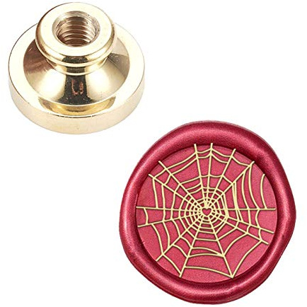 craspire Wax Seal Stamp Head Spinnennetz Abnehmbare Versiegelung Messing Stamp Head Für Kreative Geschenkumschläge Einladungskarten Dekoration
