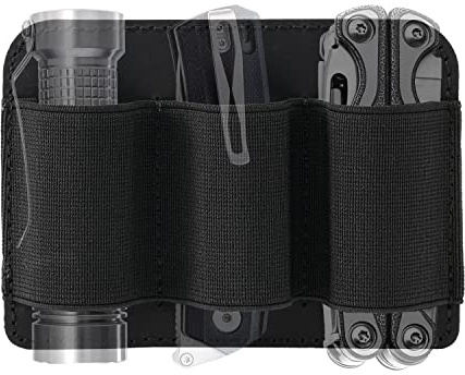 VIPERADE PL6 Elastischer EDC Organiser Klein Klett Organizer Insert,Modulare Elastische Schleife Panel,Elastischer EDC Pouch Multitools Organiser Holster,Klett Organizer Panel