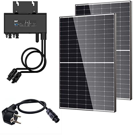 Balkonkraftwerk 600W NEP Solar Set Solaranlage Micro Wechselrichter Balkonmodul WiFi, TSUN Microinverter:2x 380_NEP600