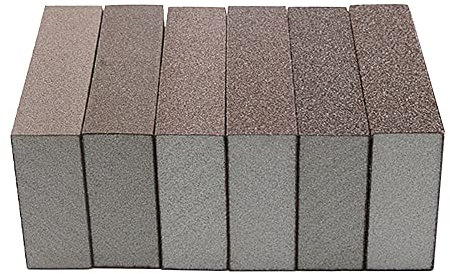 6 blocchi di spugna abrasiva a grana 180, carta vetrata lavabile e riutilizzabile a doppio uso per pareti in legno metallo