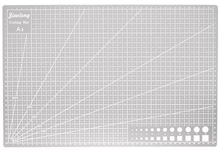 sourcing map A3 Selbstheilende Schneidematte 18x12 Doppelseitige Bastelschneide Brett für DIY Kunstwerke Nähen Schneiden Grau