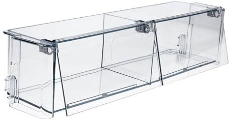 LUTH Premium Profi Parts Bandeja de almacenamiento compatible con Siemens 00705208, compartimento para mantequilla, 429 x 100 mm, con solapas para puerta del frigorífico